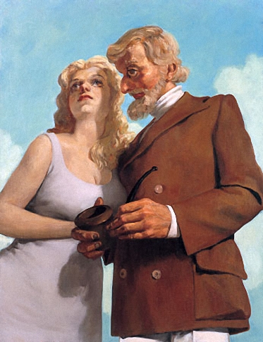 Lovers In The Country by John Currin, 1993